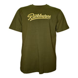 Raskleware Embroidered 100% Cotton T-Shirt, Casual Wear, Breathable, Soft, Comfortable, Machine washable, Olive Gray