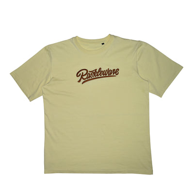 Raskleware Embroidered 100% Cotton T-Shirt, Casual Wear, Breathable, Soft, Comfortable, Machine washable, Cream