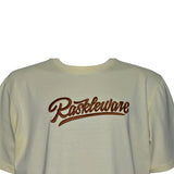 Raskleware Embroidered 100% Cotton T-Shirt, Casual Wear, Breathable, Soft, Comfortable, Machine washable, Cream