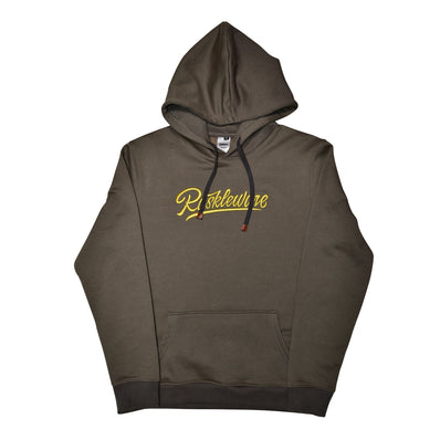 Raskleware 100% Cotton Pullover Embroidery Hoodie, Olive Gray - Heavyweight Premium Wear for Warmth & Comfort, Machine Washable