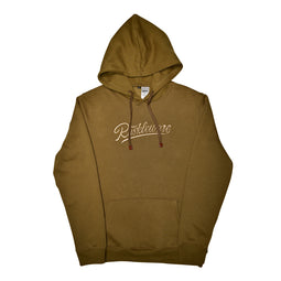 Raskleware 100% Cotton Pullover Embroidery Hoodie, Brown - Heavyweight Premium Wear for Warmth & Comfort, Machine Washable