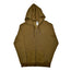 RKW 100% Cotton Bronze Zipper Embroidered Hoodie - Heavyweight Premium Wear for Style, Comfort & Warmth, Machine Washable - Brown