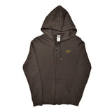 RKW 100% Cotton Bronze Zipper Embroidered Hoodie - Heavyweight Premium Wear for Style, Comfort & Warmth, Machine Washable - Olive Gray