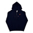 RKW 100% Cotton Bronze Zipper Embroidered Hoodie - Heavyweight Premium Wear for Style, Comfort & Warmth, Machine Washable - Navy Blue